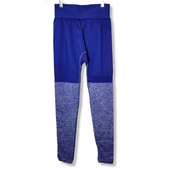 Gymshark Two Toned High Rise Seamless Athletic Full Length Leggings Yoga…